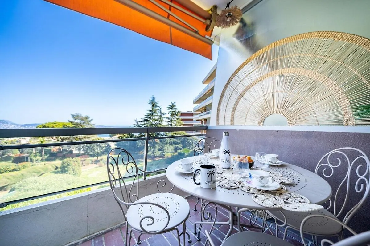 דירה ניס Panoramic Sea View Flat - Pool In The Residence