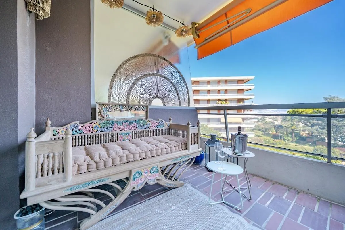 ניס Panoramic Sea View Flat - Pool In The Residence 0*,