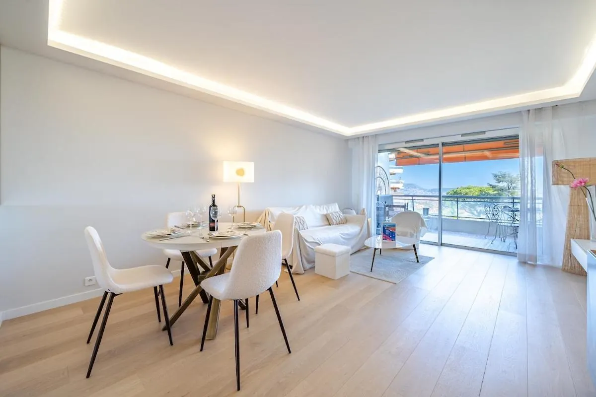 Daire Panoramic Sea View Flat - Pool In The Residence Nice Fransa